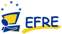 Logo EFRE. Grafik mit Akronym EFRE für Europäischer Fonds für regionale Entwicklung