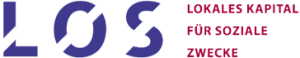 Logo LOS: Akronym LOS mit Schriftzug Lokales Kapital für Soziale Zwecke